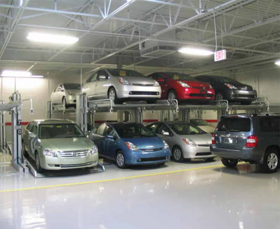 甘肅蘭州倍萊兩柱簡易升降立體車庫設備05.jpg