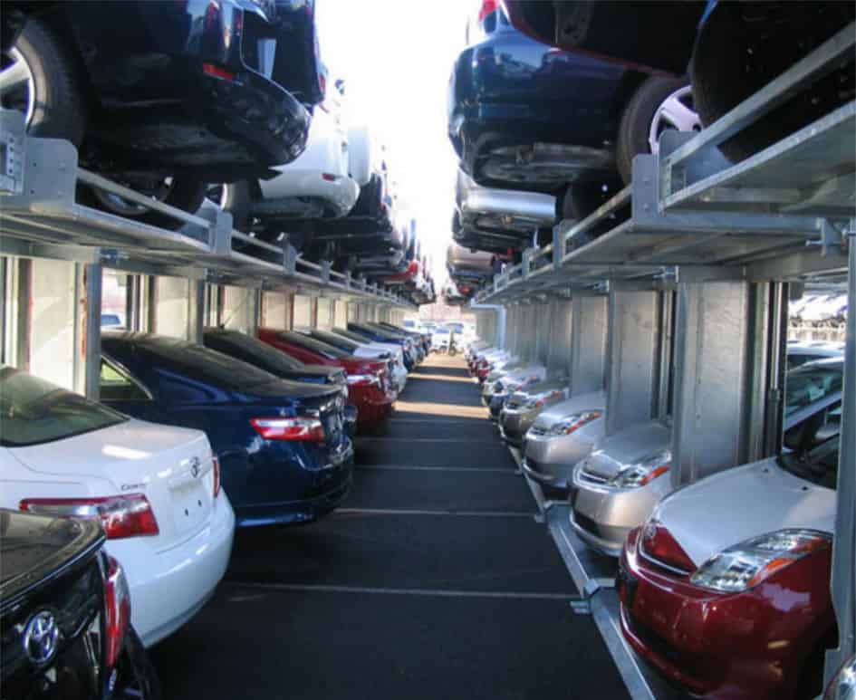 甘肅蘭州倍萊兩柱簡易升降立體車庫設備01.jpg
