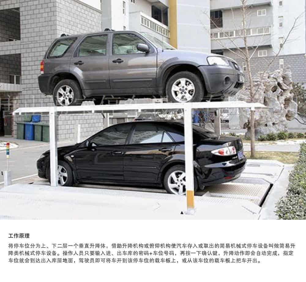 甘肅蘭州PJS2D1二層地坑簡易升降停車設備工作原理.jpg