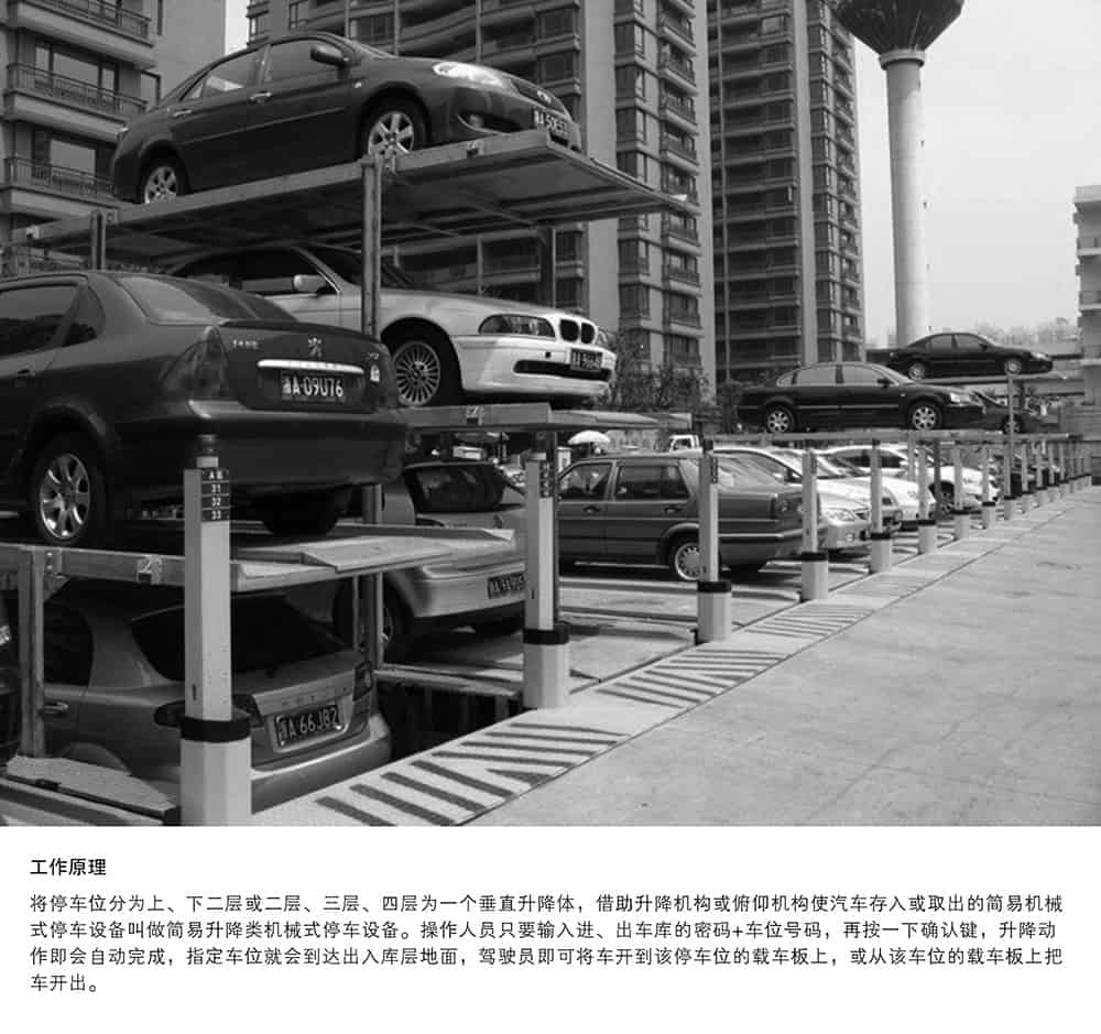 甘肅蘭州PJS2D1正一負一地坑簡易升降立體車庫設備工作原理.jpg