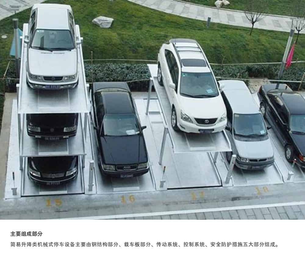 甘肅蘭州PJS3D2三層地坑簡易升降停車設備主要組成部分.jpg