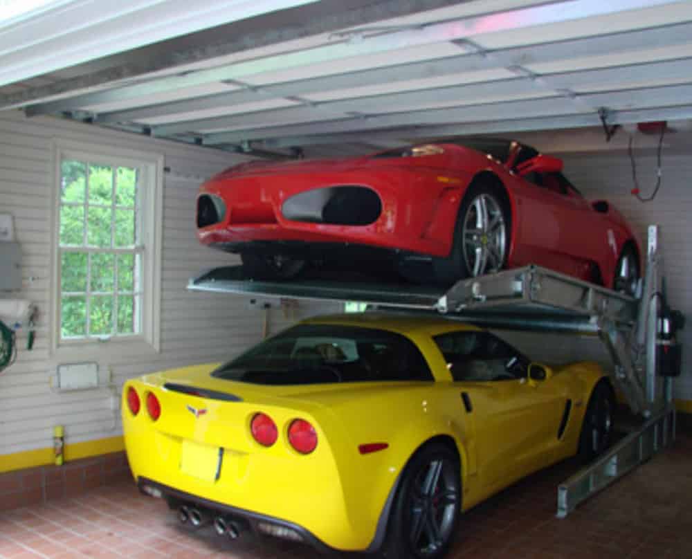 甘肅蘭州俯仰式簡易升降立體車庫設備安裝展示.jpg