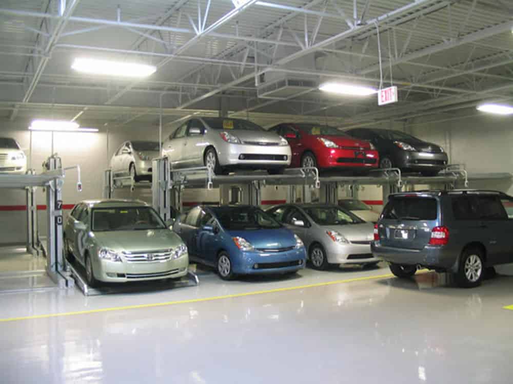甘肅蘭州倍萊兩柱簡易升降立體車庫設備圖片.jpg