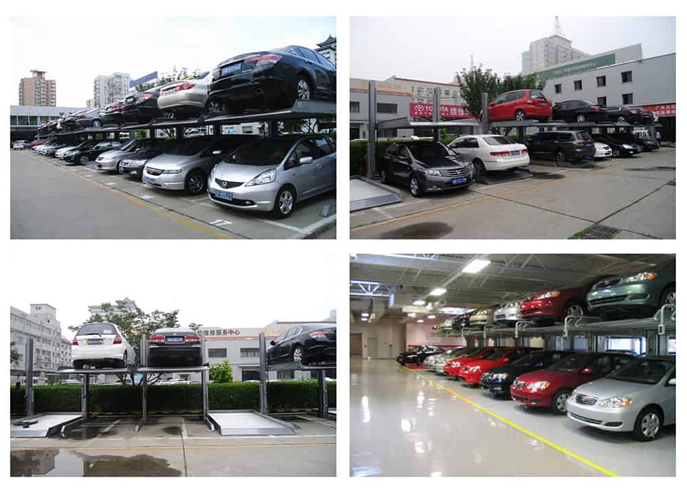 甘肅蘭州倍萊兩柱簡易升降立體車庫設備安裝案例.jpg