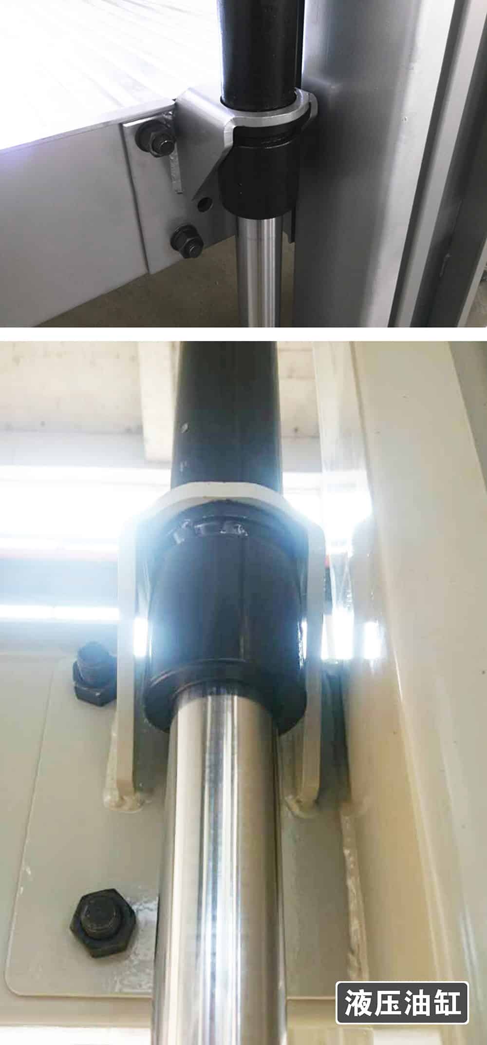 甘肅蘭州倍萊兩柱簡易升降立體車庫設備液壓油缸展示.jpg