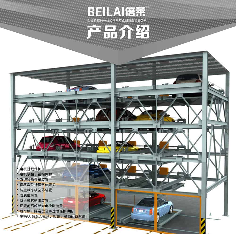 甘肅蘭州負一正四地坑式PSH5D1五層升降橫移立體車庫設備產品介紹.jpg