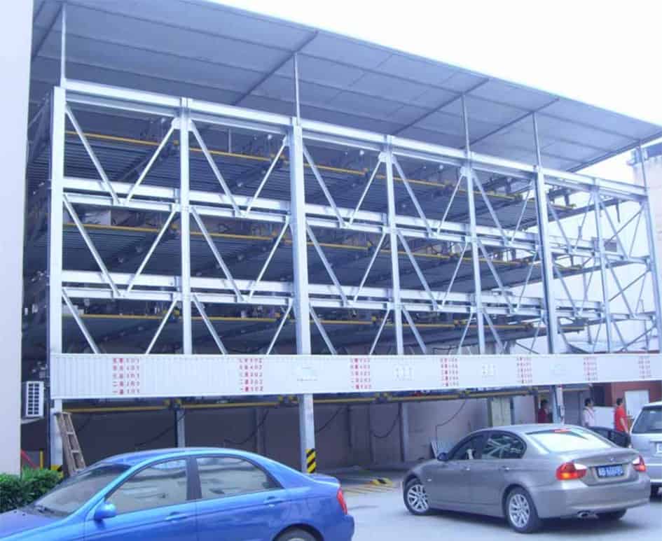 負一正四地坑式PSH5D1五層升降橫移立體車庫設備