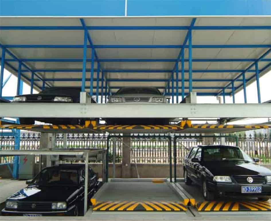 甘肅蘭州負二正二地坑式PSH4D2四層升降橫移立體車庫設備03.jpg