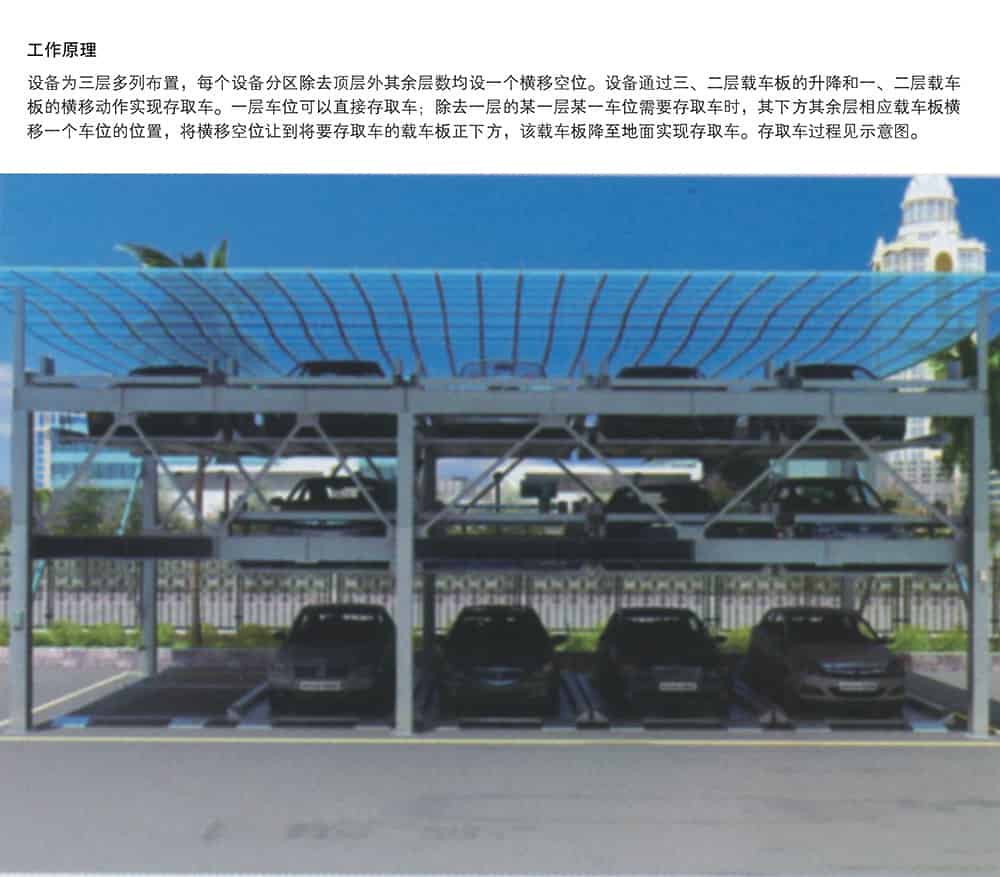 甘肅蘭州PSH3三層升降橫移立體車庫設備工作原理.jpg